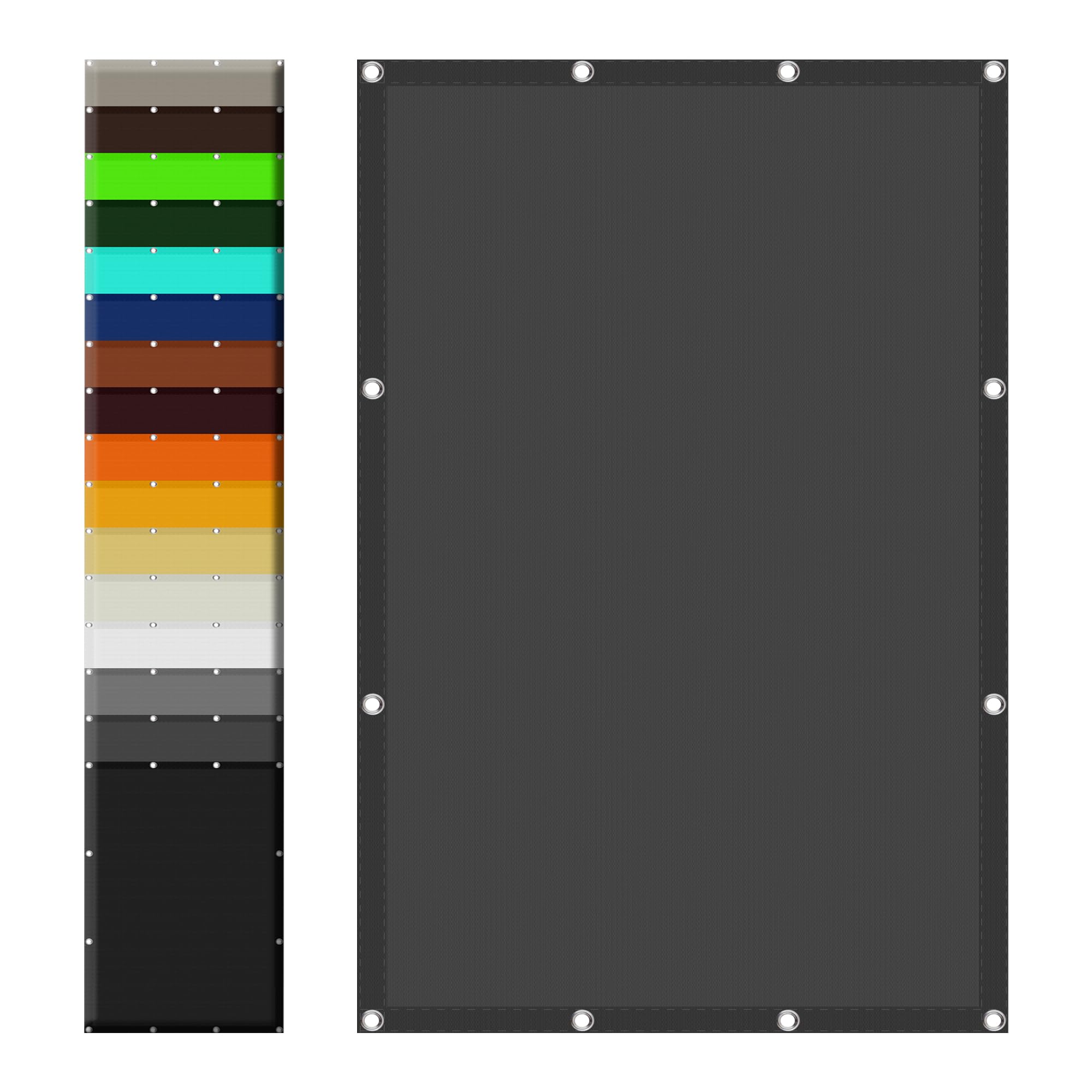 Voile d'ombrage pare-soleil 3.3 x 4 m résistant aux UV avec filet d'ombrage extérieur balcon terrasse