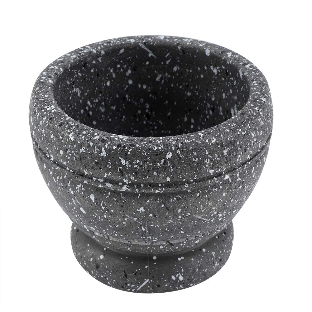 Mortar Pestle Set, Garlic Grinder Herbs Mortar,Manual Plastic Garlic Grinder Herbs Mortar and Pestle Set Grinding Bowl Kitchen Tool (Granite)