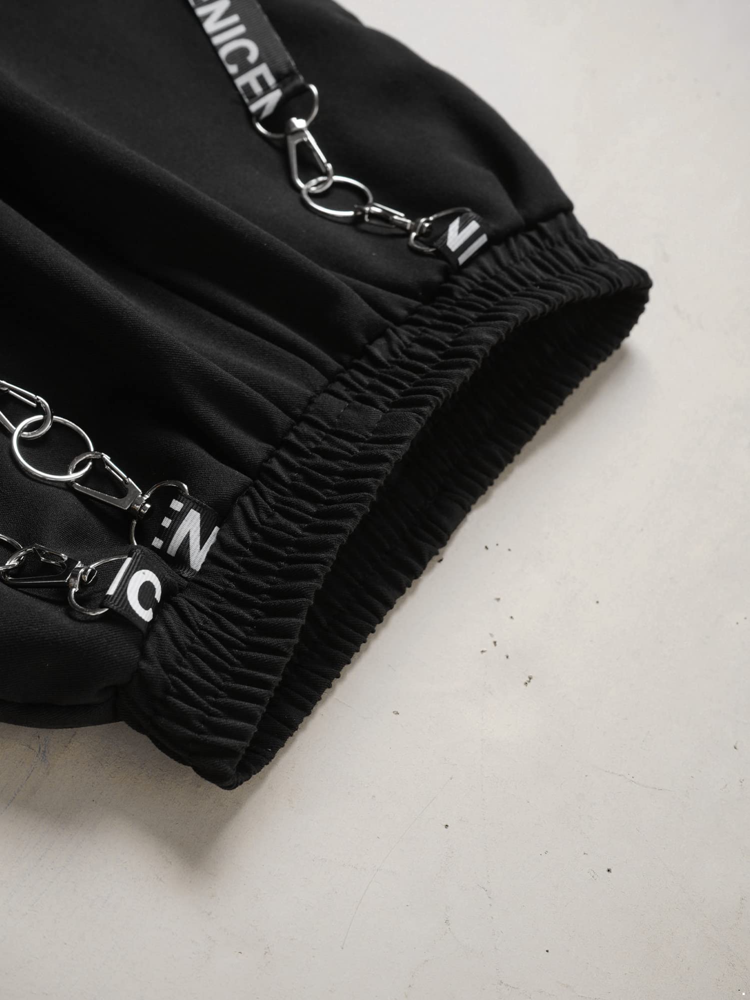 IEFIEL Traje de Baile Moderno para Niñas Sudadera de Manga Larga Crop Top de Lentejuelas Brillante y Pantalones Largos de Danza Hip Hop Chándales Deportivos 5-14 Años
