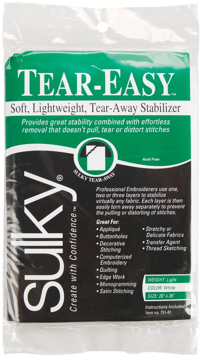 SulkyBulk Buy: Tear Easy Stabilizer 20"X36" 751-01 (3-Pack)