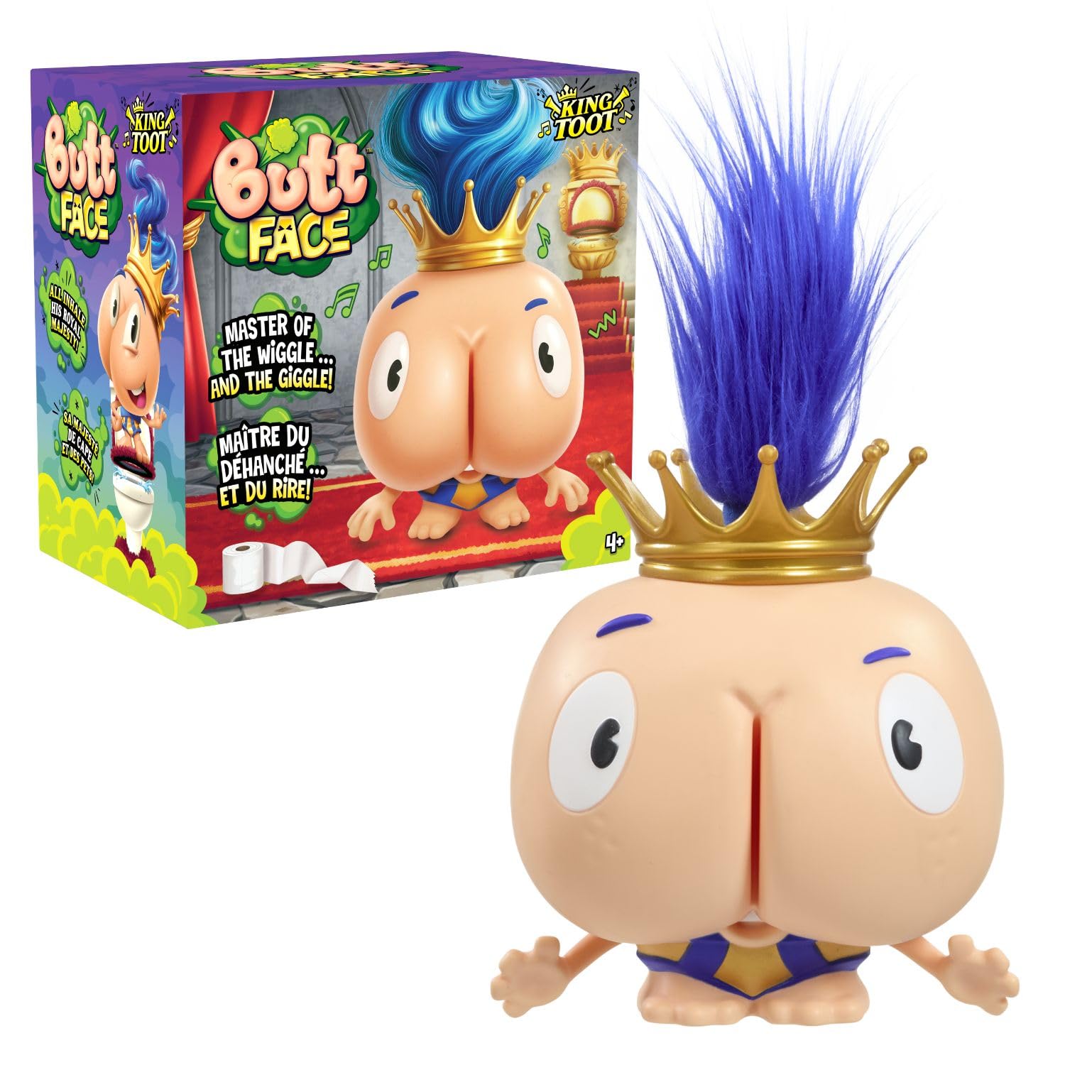 Goliath Butt Face: King Toot - All Inhale His Royal Majesty! - Cheeky Dancin', Fartin' Novelty Gift for Kids Ages 4+