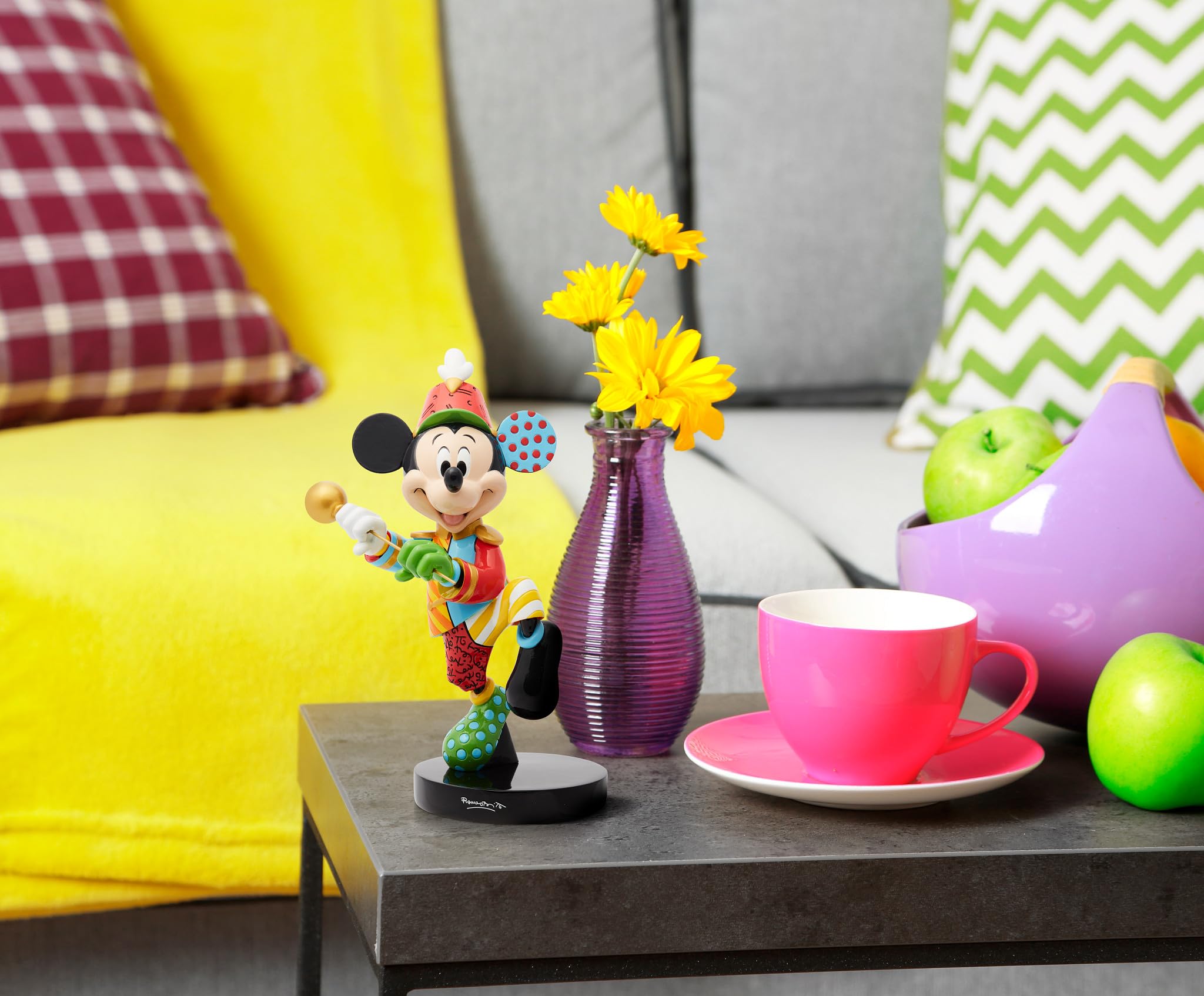 Enesco Disney BRITTO Band Leader Mickey Mouse estatueta, 26 cm