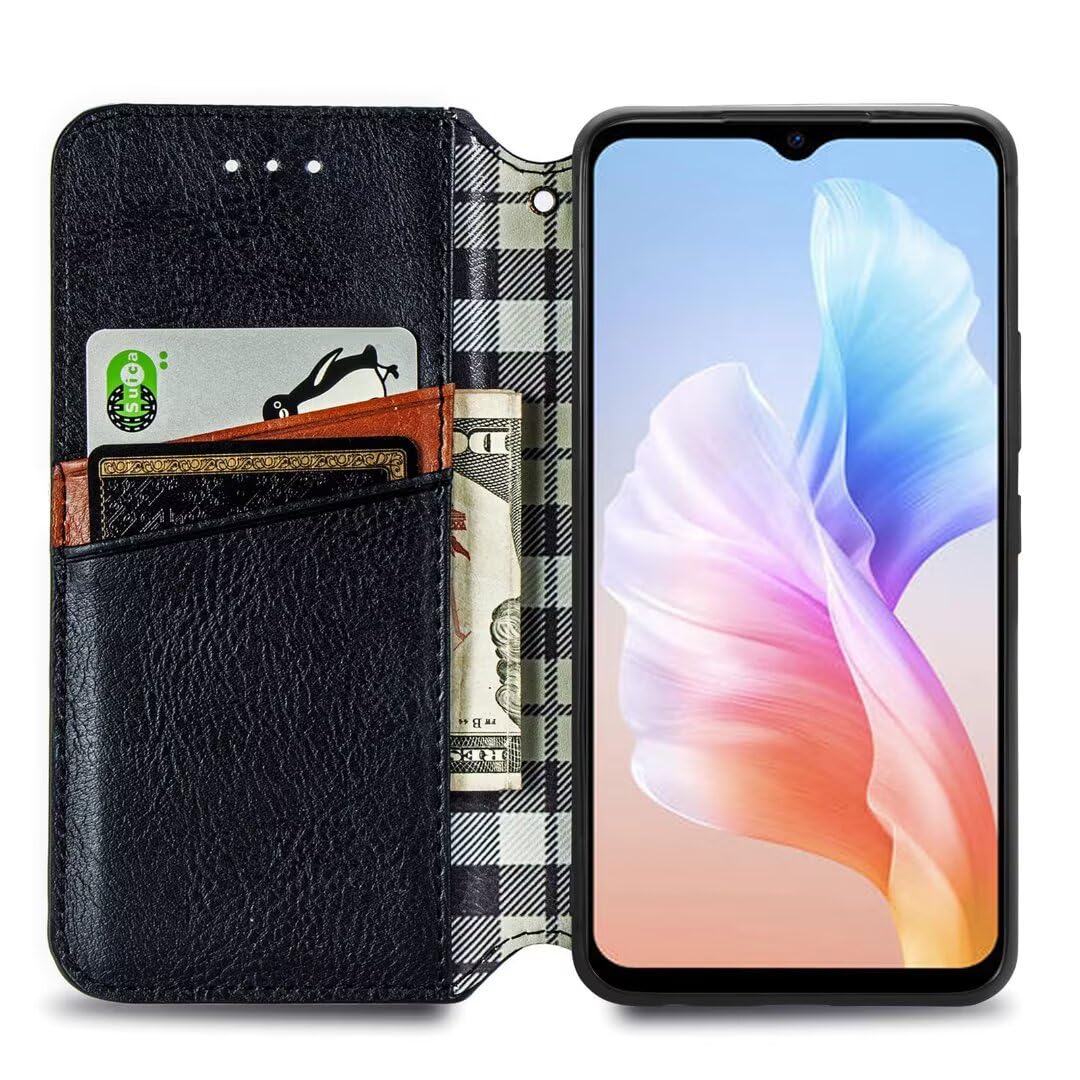 Custodia TIANYUE Portafoglio Per TCL 60 SE NxtPaper | Pelle PU Con Slot Carte E Supporto | Rossa - 4