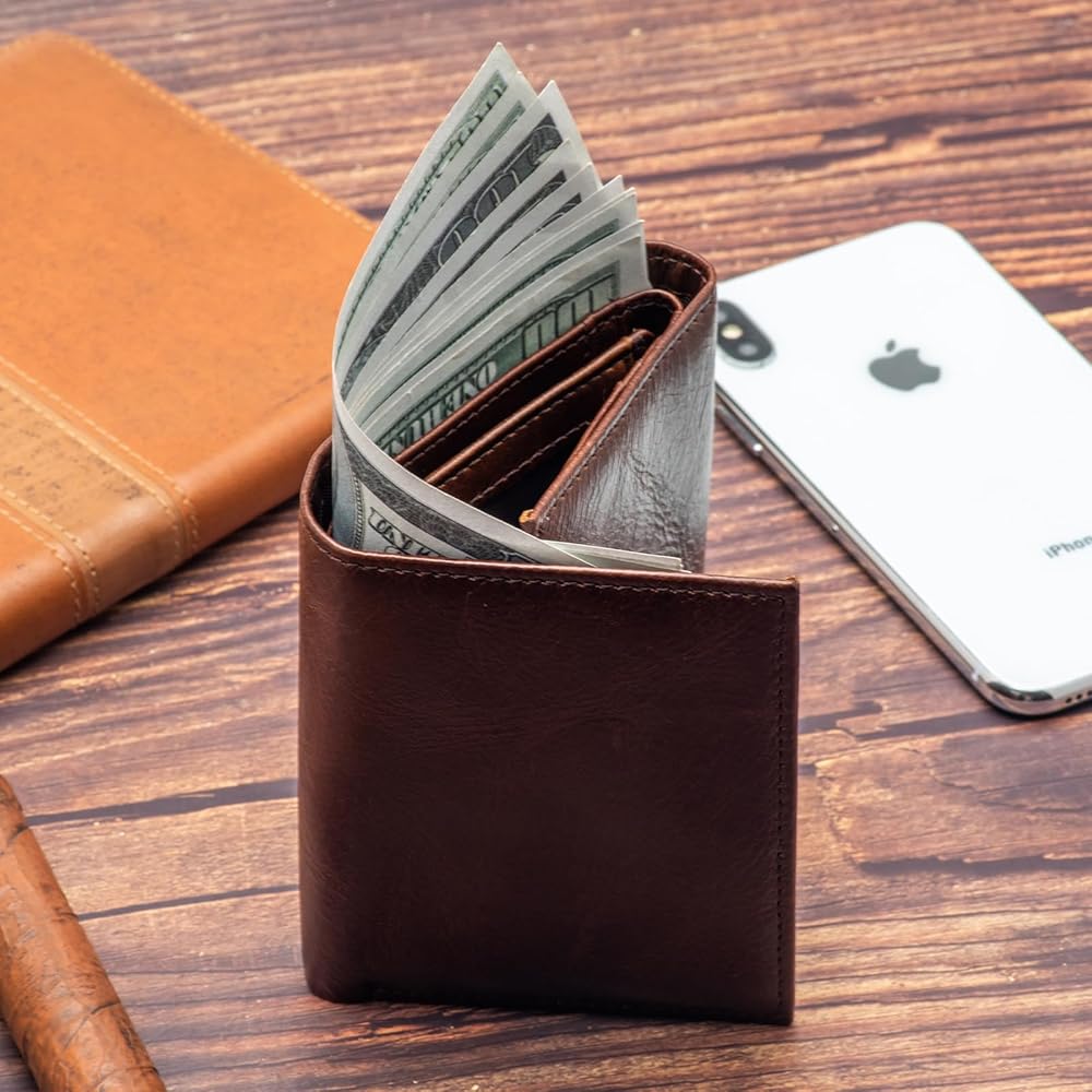 Amazon.com: Mens Genuine Leather Wallet,Large Capacity Amazon.com: Mens Genuine Leather Wallet,Large Capacity