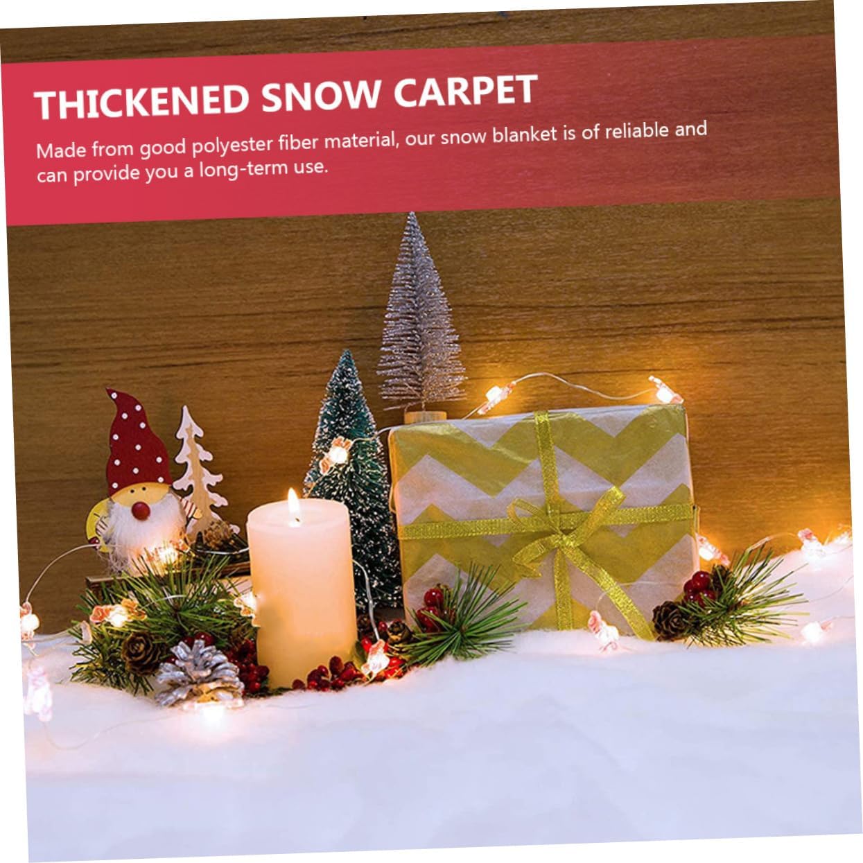 2pcs Artificial Snow Blankets Fake Snow for Christmas Create Atmosphere for Holiday Displays for Christmas Village and Tree Decorations