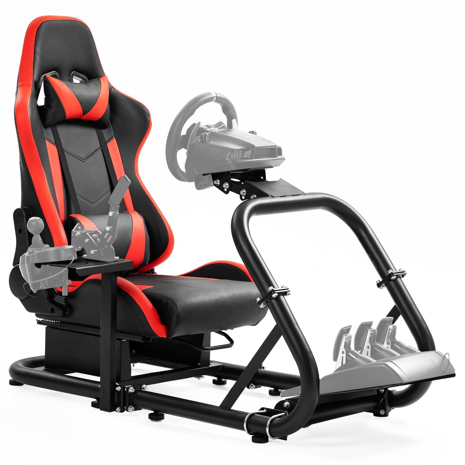 Dardoo G920 Racing Simulator Cockpit with Playseat Fit for Logitech/Thrustmaster/Fanatec G27 G29 G923 T300RS,Adjustable Direct-drive Steering Wheel Stand,Without Wheel,Pedal & Shifter