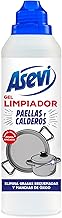 Asevi Paella and Cauldron Cleaner – Degreasing Gel – Cleans, Descales and Polishes – Ideal Paellas and Pots – Maximum Efficiency – Removes Rust and Lime Stains – Unscented – Pack of 450 ml