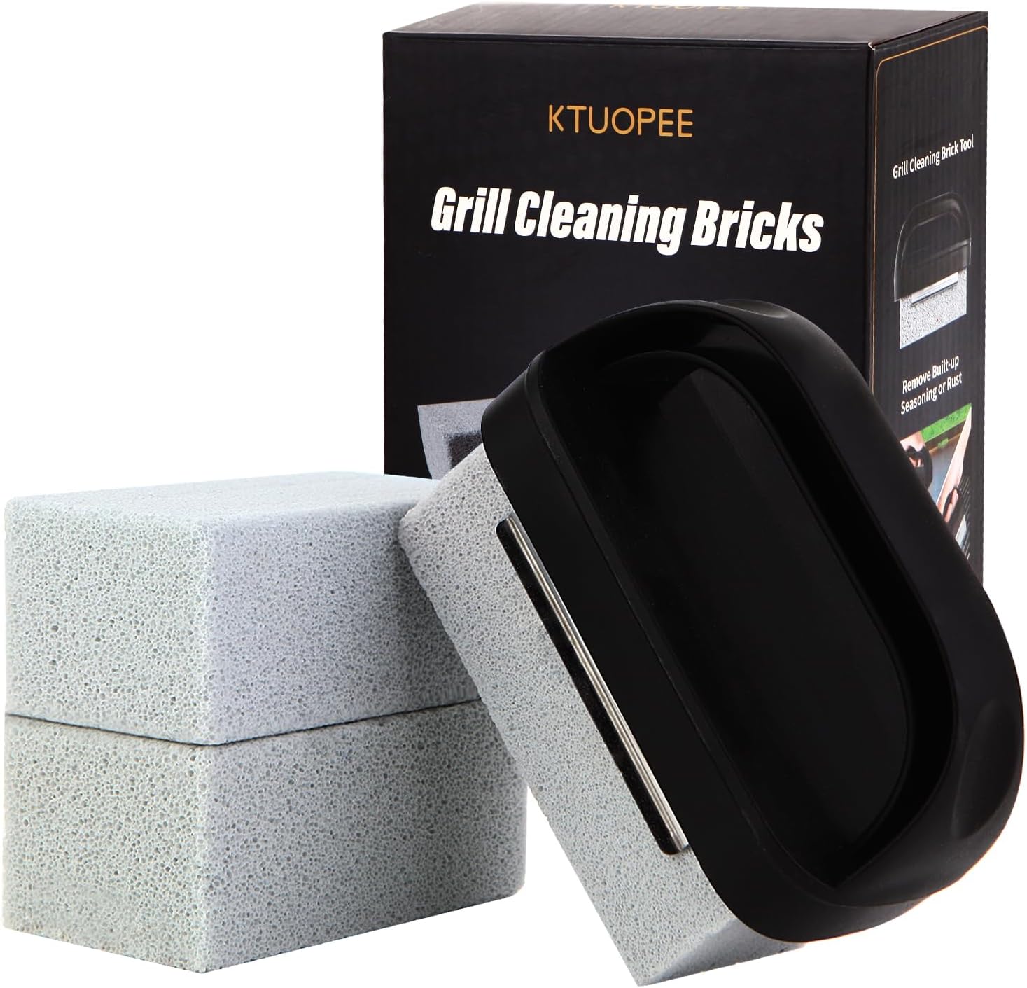 R LRUI Grill Cleaner Stone,Heavy Duty Grill Cleaning Block