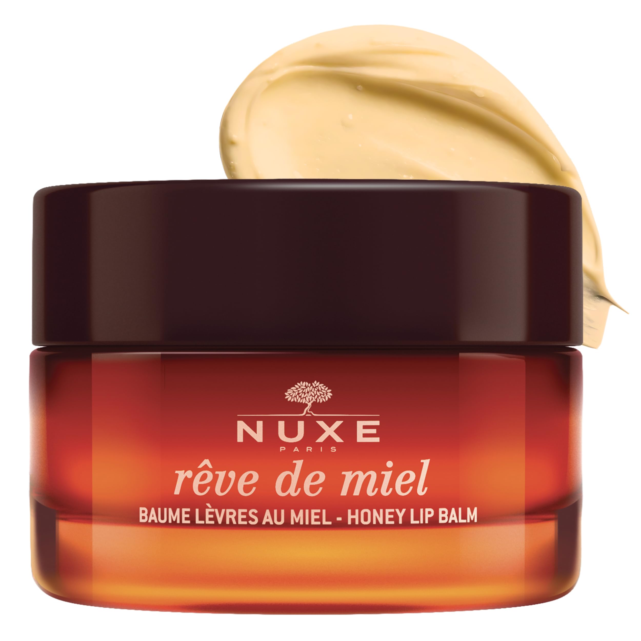 Nuxe Lip Balm 15ml, Repairing Lip Balm, Nourishes & Softens Very Dry Lips, With Honey & Beehive Ingredients, Daily or Overnight Use, Vegan Formula