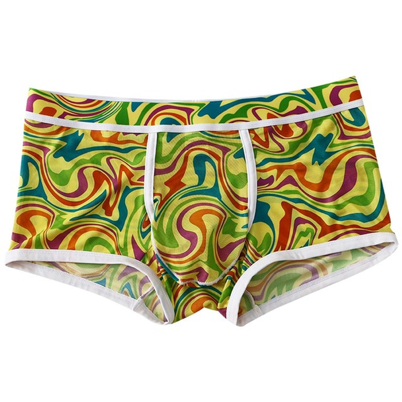 Boxer Uomo Con Marsupio Separato, Pantaloncini Sportivi Elefante, 2 Pezzi, Traspiranti