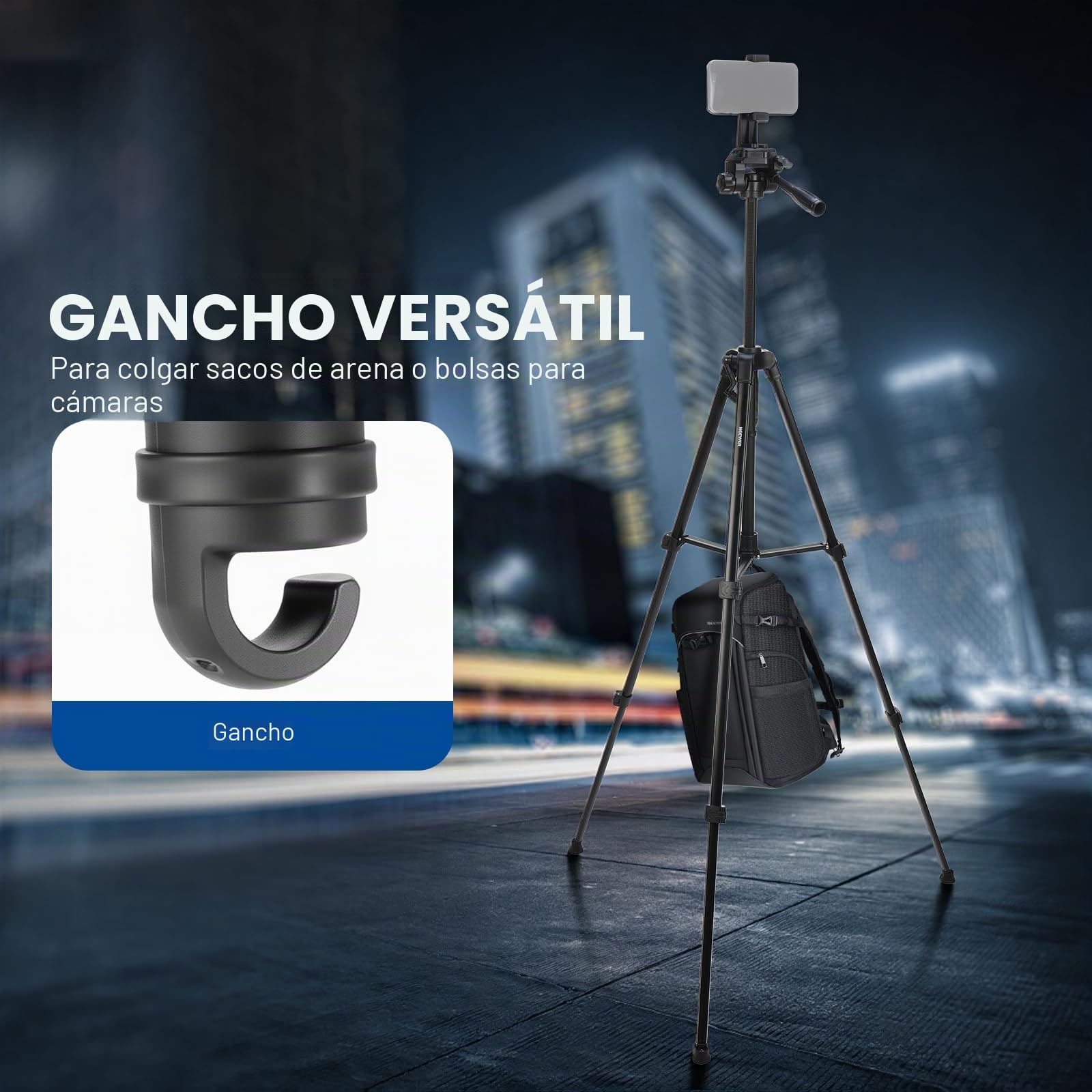 NEEWER BÁSICO PA056 Vlogging Kit para iPhone Android Phone para Youtube TikTok Streaming Cine Grabación, Trípode + Micrófono + Luz LED Relleno, Esenciales para Iniciar la Creación Contenido Youtuber