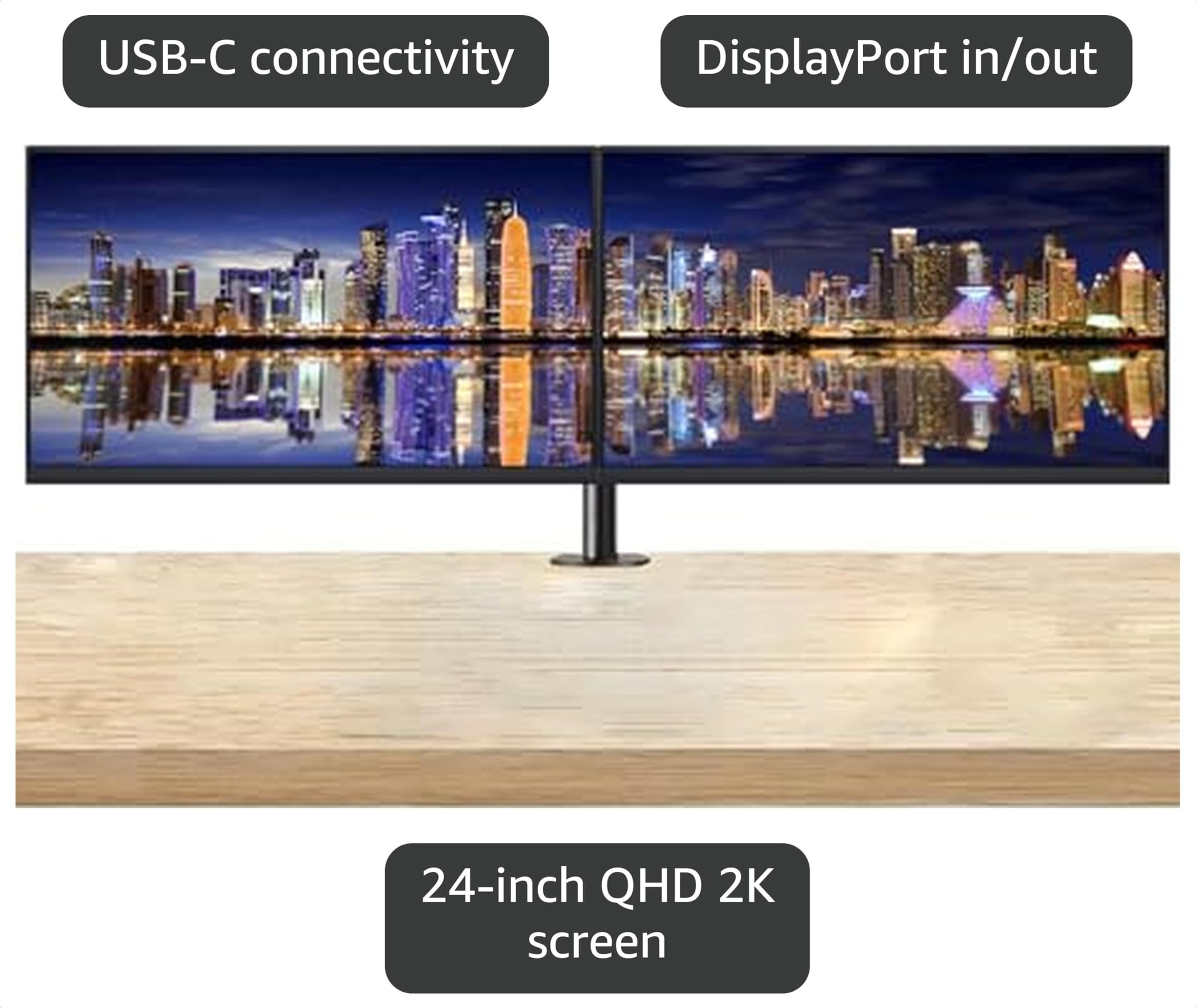 Amazon.com: Dell P3223DE 32-inch 1440P Quad HD 2K LCD Monitor, 2