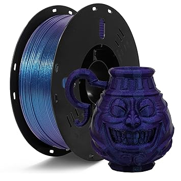FilaBees 3D Printer Filament, High Speed PLA Filament 1.75mm +/- 0.02mm, Max 500mm/s High Speed Printing, Changes Color with Light and Angles, 1KG Spool, Upgrade Nebula Purple
