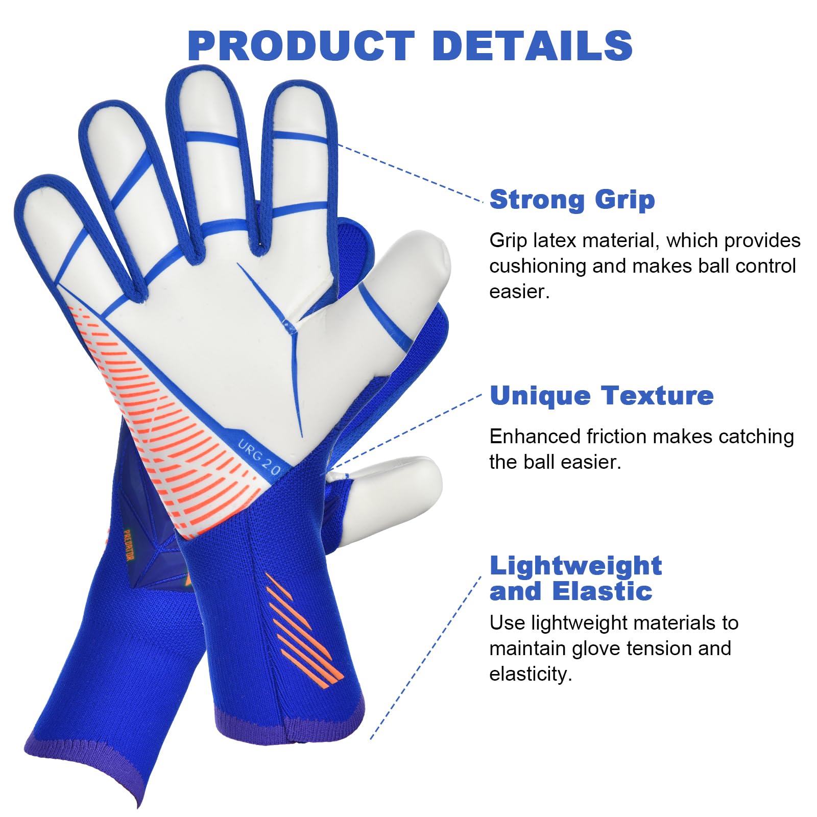 Guanti Da Portiere Per Adolescenti Flintronic - Doppia Protezione Polso, Taglia 7 - Foto 13