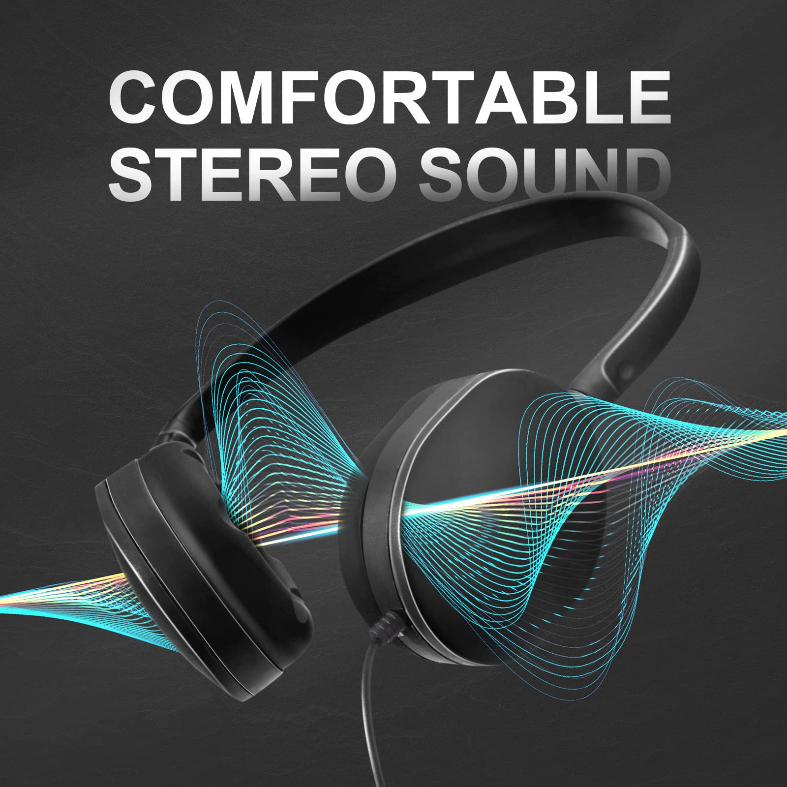 Flutesan 30 Pack Wired Headphones - Black - Dettaglio