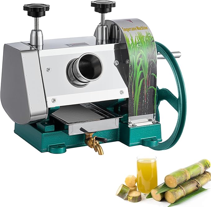 SHZOND Manual Sugarcane Juice Machine, Stainless Steel