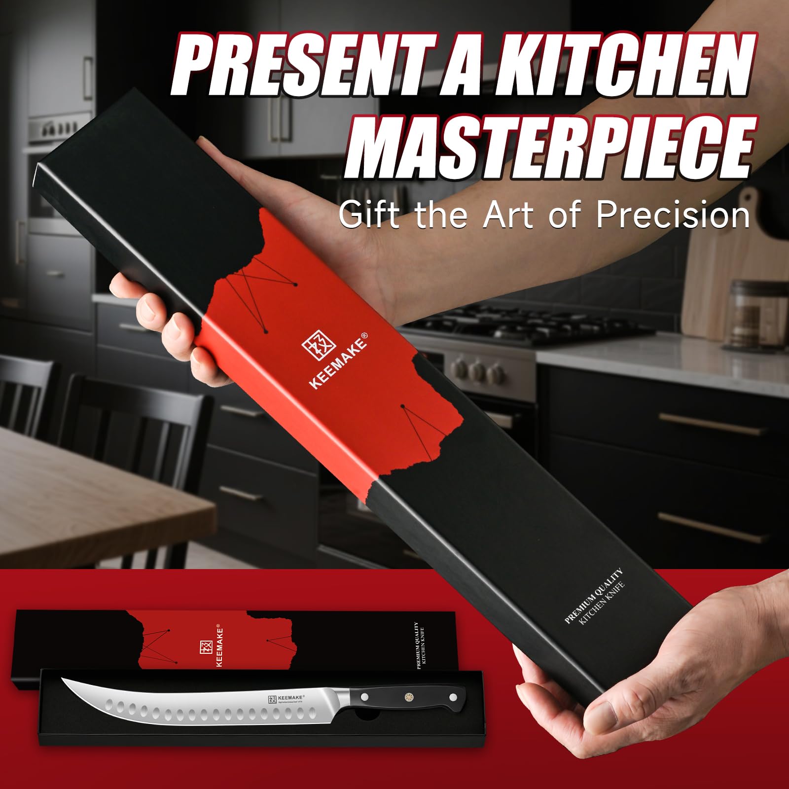 KEEMAKE 10-Inch Butcher Knife for BBQ and Brisket — Amazon image 7