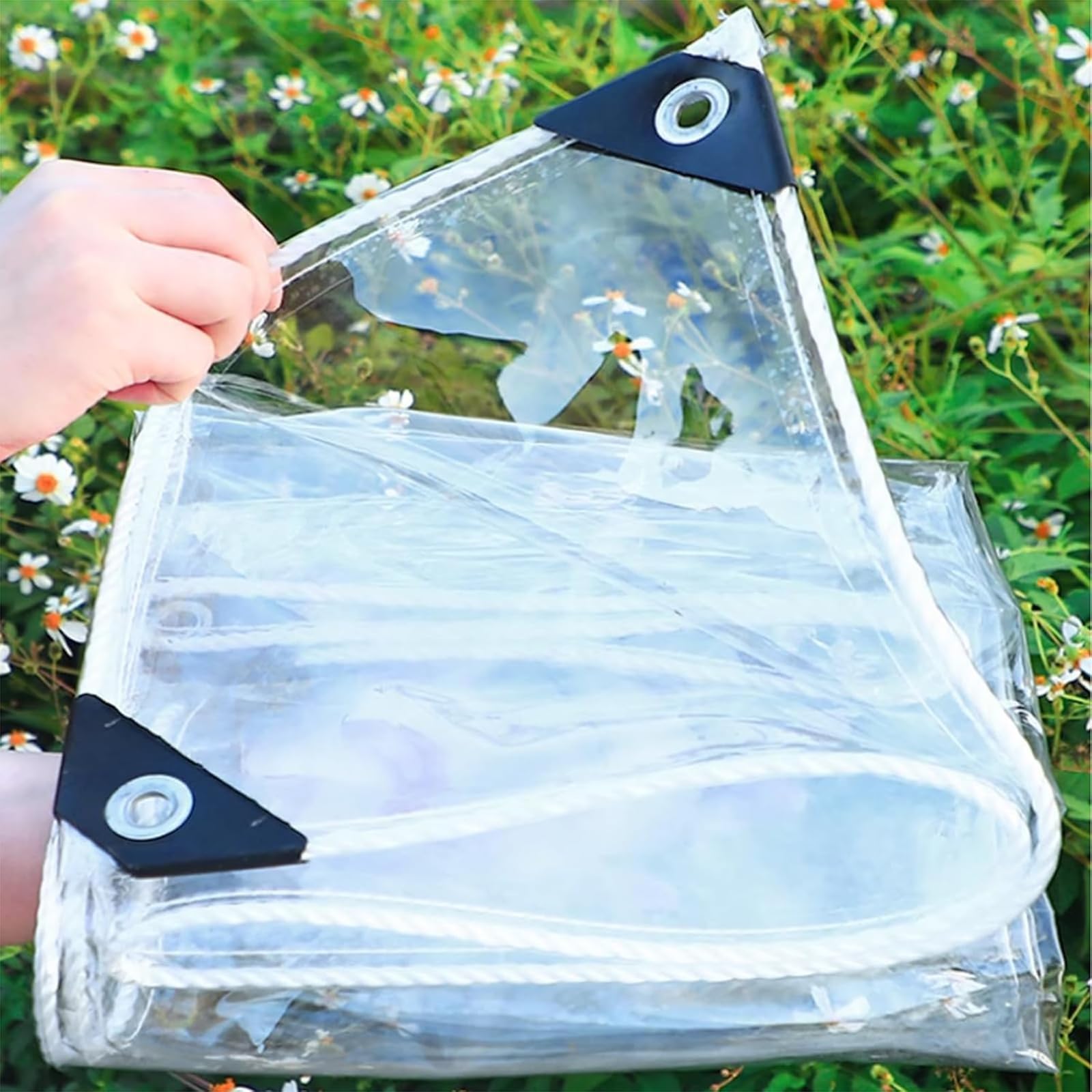 Bâche imperméable transparente pour pergola et patio afin de profiter du jardin