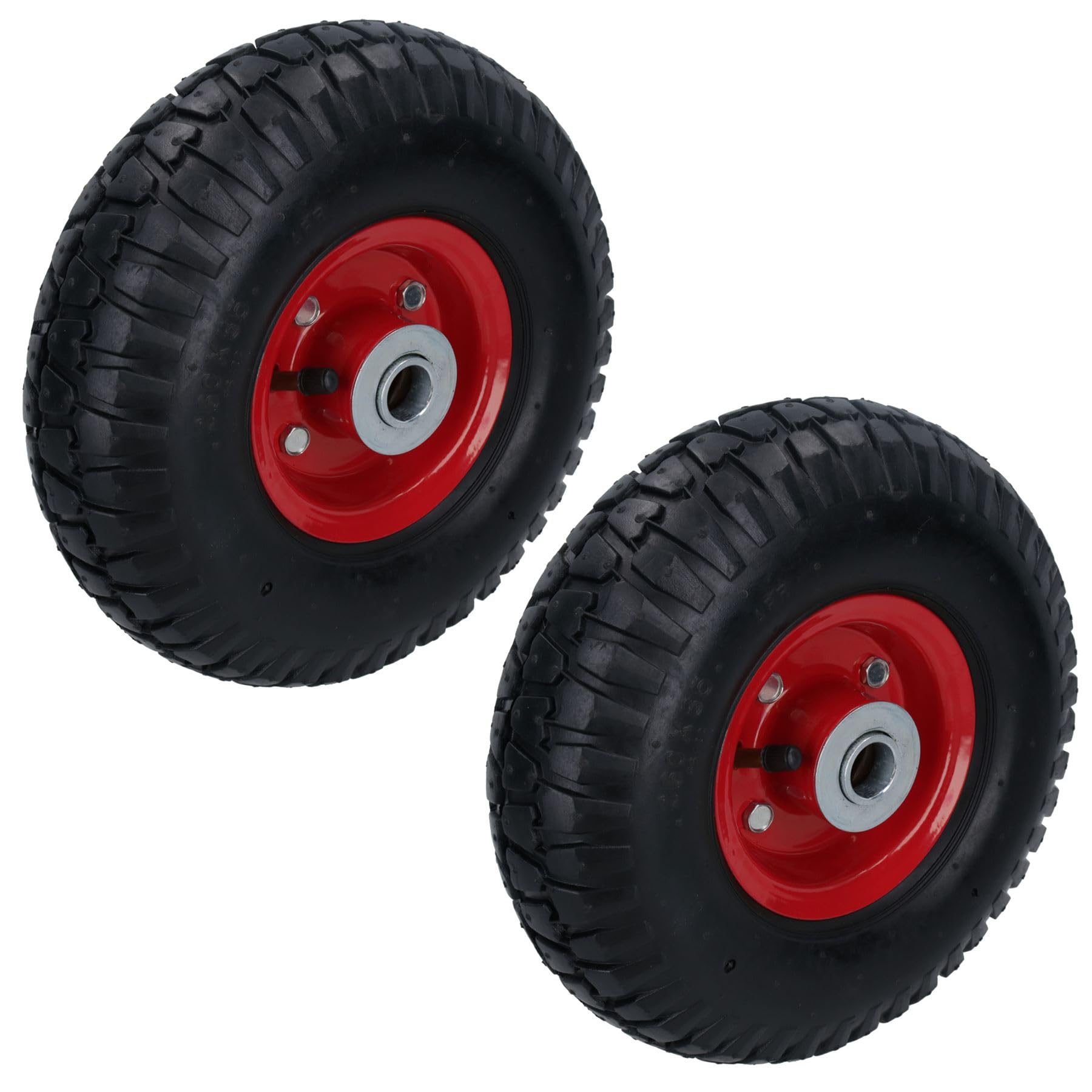 10" Roues pneumatiques pour sac chariot Dolly Chariot Jardin Panier PAIRE Barrow TE201