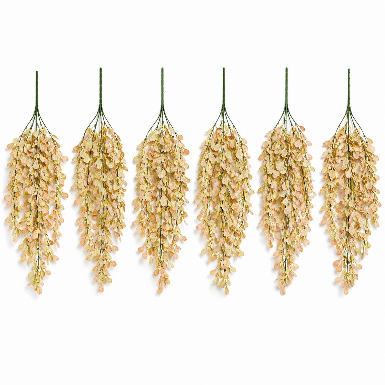 Multipack Leaf Design Artificial Hanging Plants