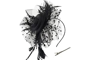 Fascinators Hat Flower Mesh Ribbons Feathers Funeral Accessories