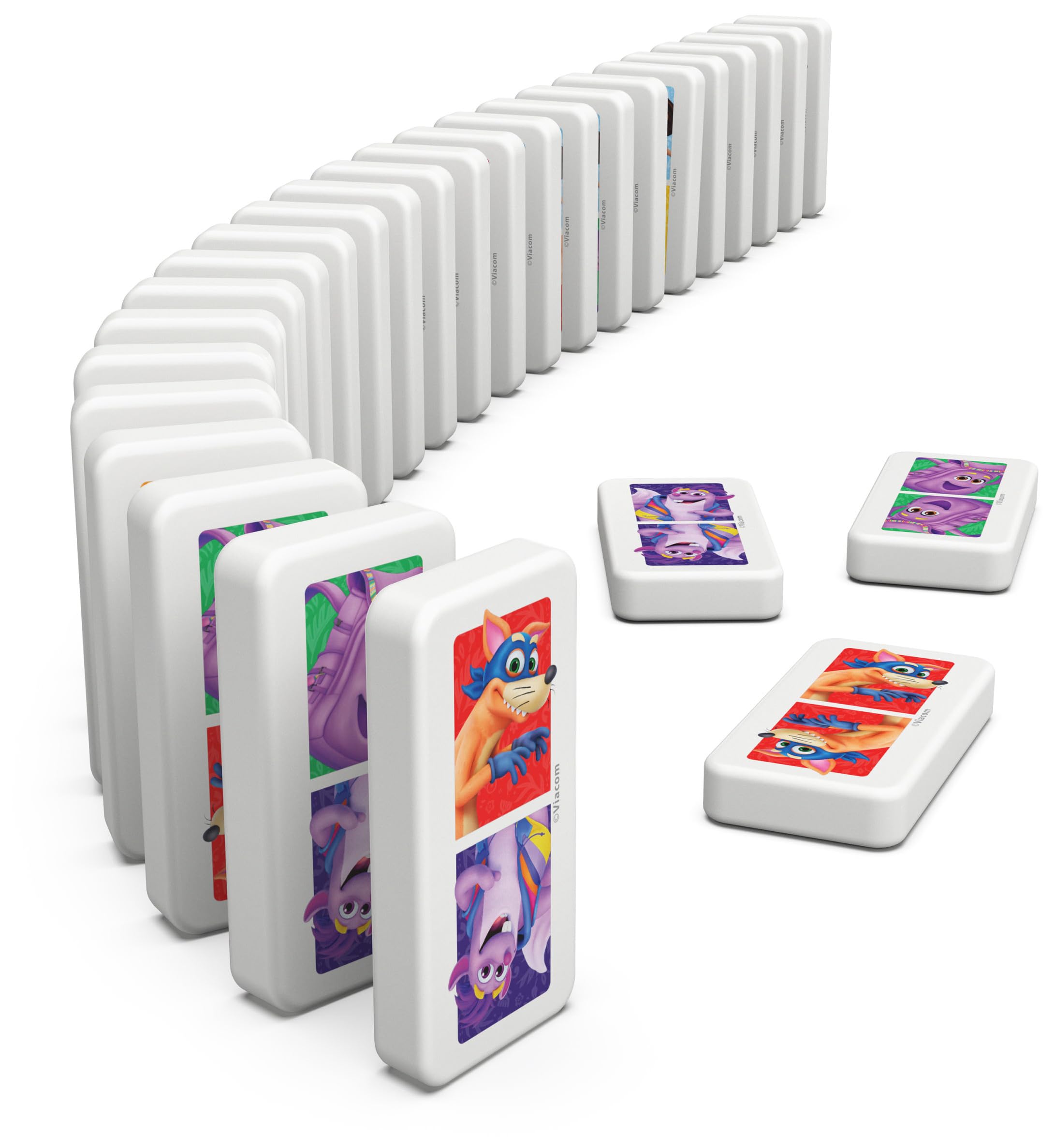 Dora - Boîte Métal 28 Dominos - Personnages Explorateurs - Jeu De Société - Jeu D'Équilibre Patience Raisonnement - Boîte Rangement Et Transport - Jouet Issu du Dessin Animé - Jouet Enfant