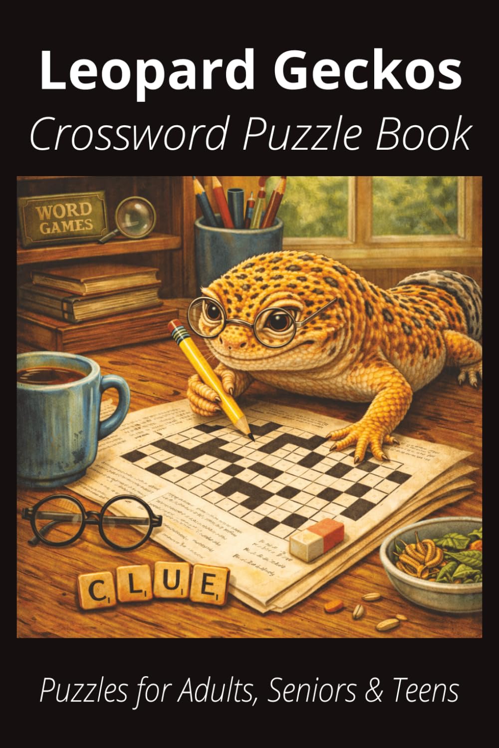 Leopard Geckos Crossword Puzzle Book: Easy-to-Read Crossword Puzzles About Leopard Geckos – Small Reptiles, Pets, Care, Fun Facts & More | 6x9”, 120 ... Gecko Lovers, Vacations, and Relaxing Moments