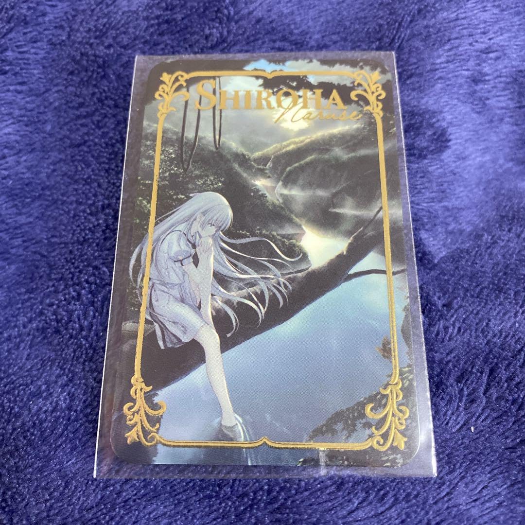 Summer Pockets サマポケカフェ鳴瀬しろは　箔押しコースター Summer Pockets サマポケカフェ鳴瀬しろは 箔押しコースター