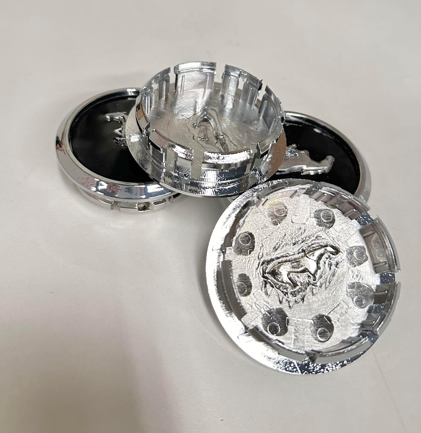 4PCS Wheel Hub Center Cap for Ford Mustang, Replacement Part