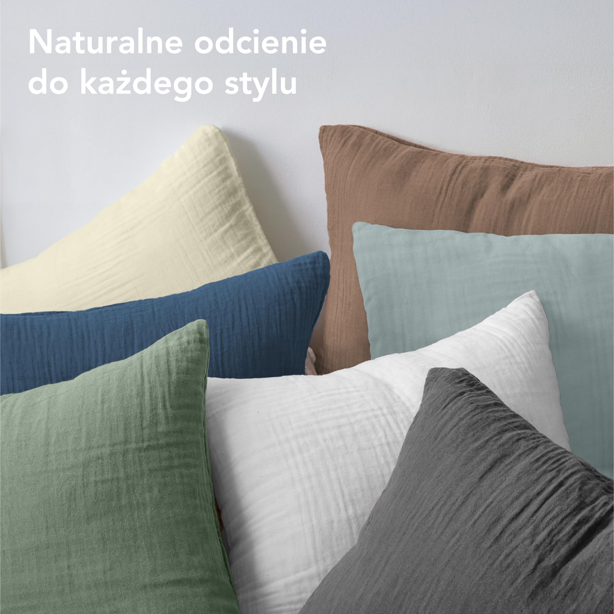 Dreamzie - Poszewka na kołdrę z gazy bawełnianej 200x200 cm, biała, z 2 poszewkami na poduszki 80x80 cm, zestaw pościeli 200x200 Miękka i oddychająca bawełna - Pościel z certyfikatem Oeko-Tex