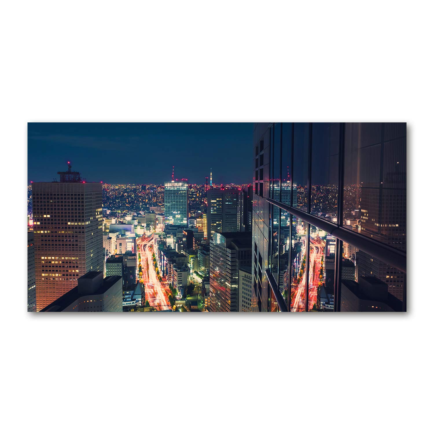 Déco murale Tokyo au format panoramique pour s'évader depuis son salon