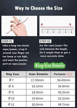 Smart Ring, IP68 Smart Ring for Women Men w/Sleep Heart Rate Blood Pressure Oxygen Monitor Waterproof Fitness Tracker Pedometer Calories Step Counter Bluetooth Health Ring, Black #7
