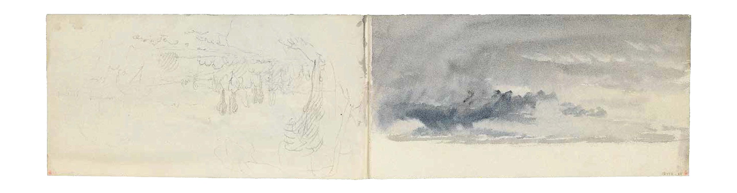 J.M.W Turner The Skies Sketchbook /anglais