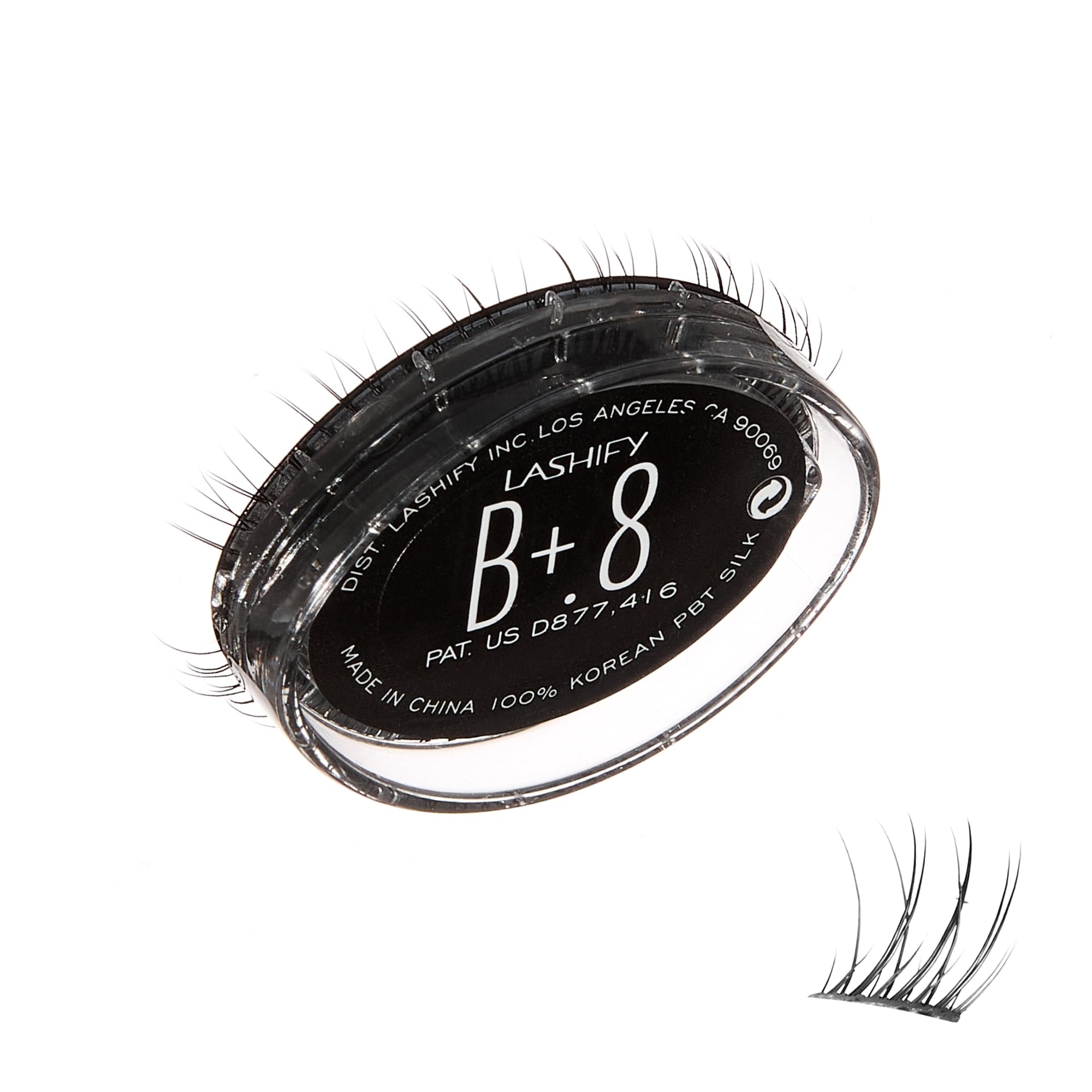 Lashify Bold Plus+ 8mm Gossamer Eyelash Extensions Refill in Black, Easy DIY False Lashes for the Most Delicate, Natural and Long Lasting Look