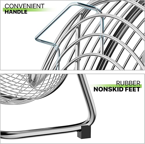 Miniatura 7 de Magshion Ventilador de piso de metal de alta velocidad de 16.5 pulgadas, ventilador industrial de 3 velocidades para garaje, sótano y gimnasio,