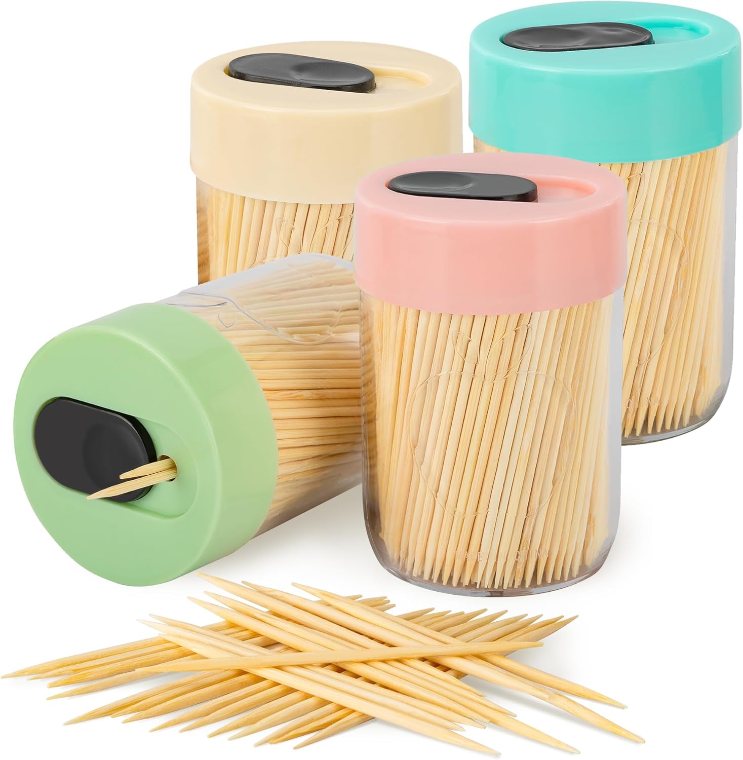 Urbanstrive Sturdy Safe Toothpick Holder with 1600 Natural