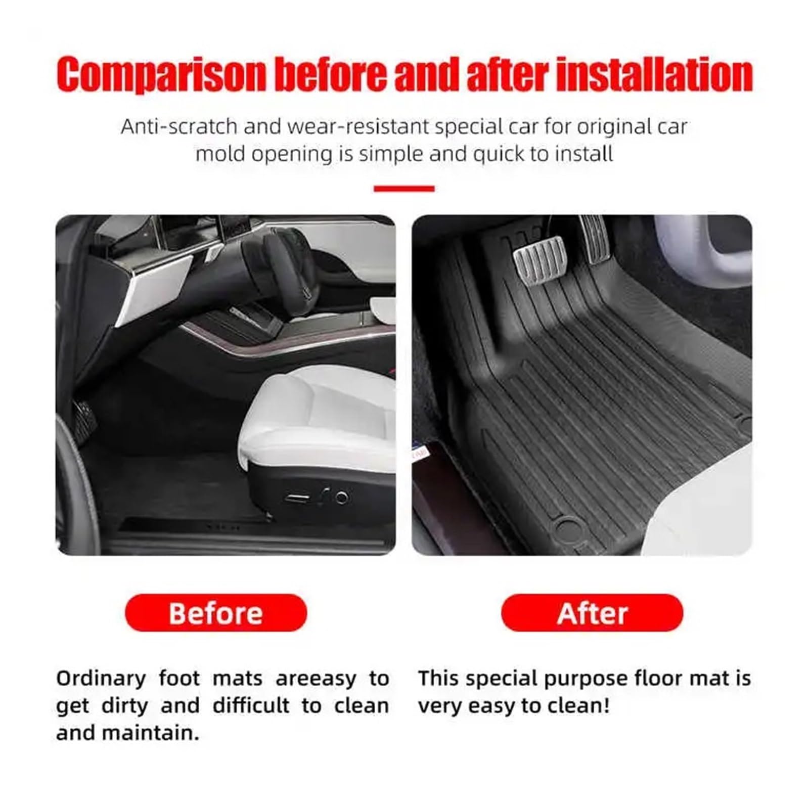 Custom TPE 3D Car Floor Mat Compatible with Toyota Yaris 4th 2019-2025 RHD LHD Fuel Waterproof Non-Slip Car — view 6