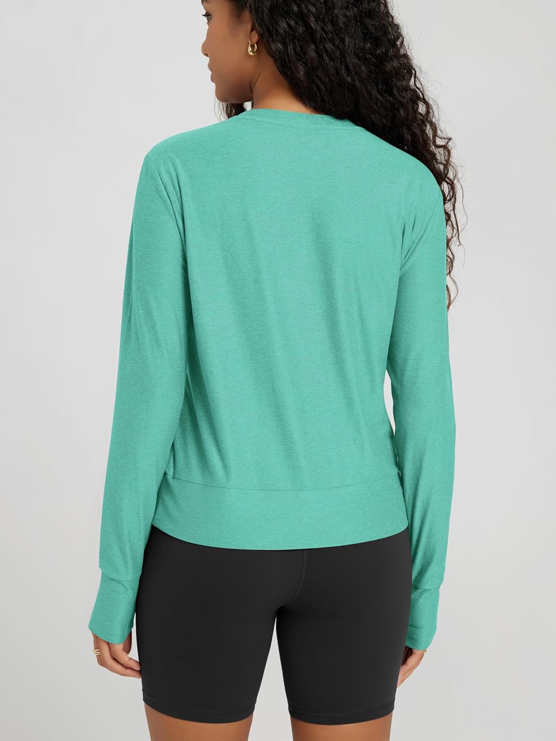 ODODOS Women's Long Sleeve Crewneck Tee - Ultra-Soft odSTRATUM Tech Performance T-Shirts UPF 50+ Daily Pullover Tops - Image 2