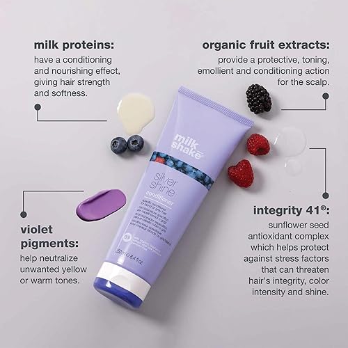 Miniatura 2 de milk_shake Silver Shine - Champú morado de 10.1 onzas líquidas + acondicionador Silver Shine Purple de 8.4 onzas líquidas, champú y acondicionador