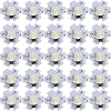 Hyuduo LED High Power Chips, 25pcs 3W 5V 200LM Cold White SMD Lamp Beads, 20x7mm Aluminum Base for DIY Lighting Fixtures, Flashlights, Spotlights