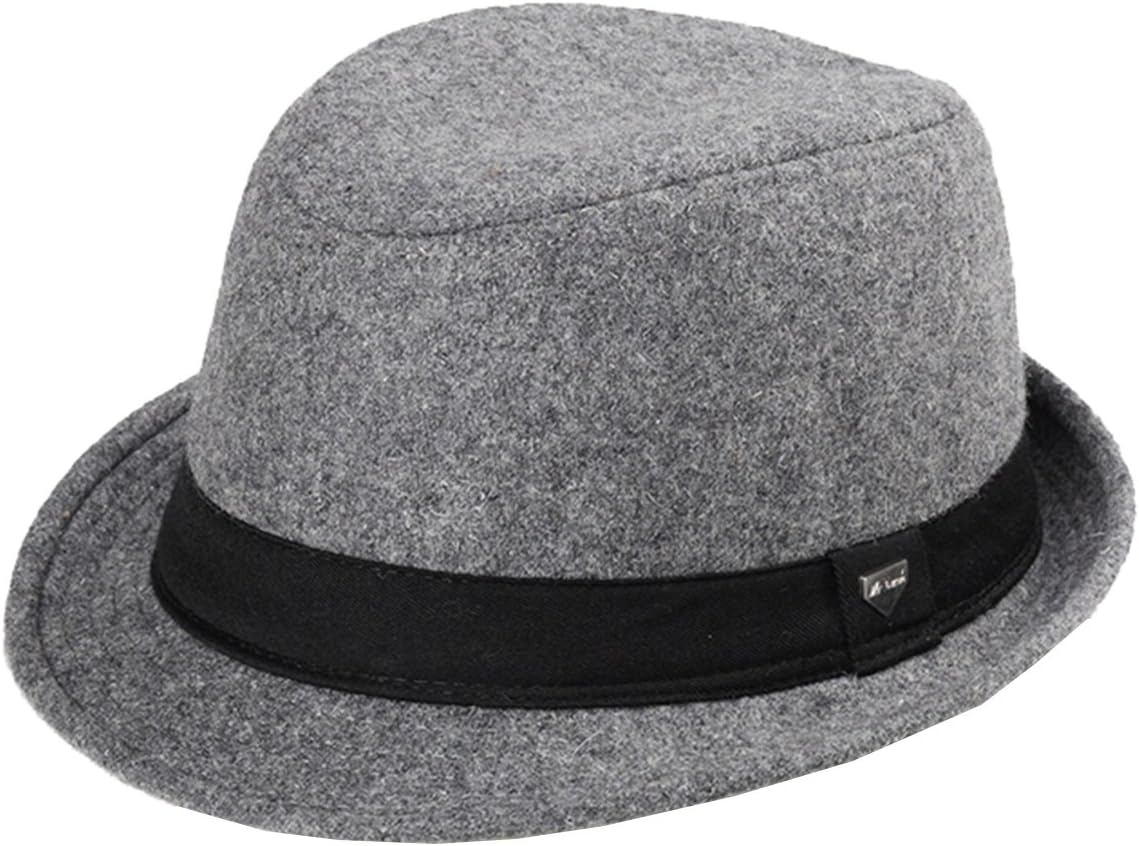 Km Men Autumn and Winter Outdoor Top Hat Fedora Hat