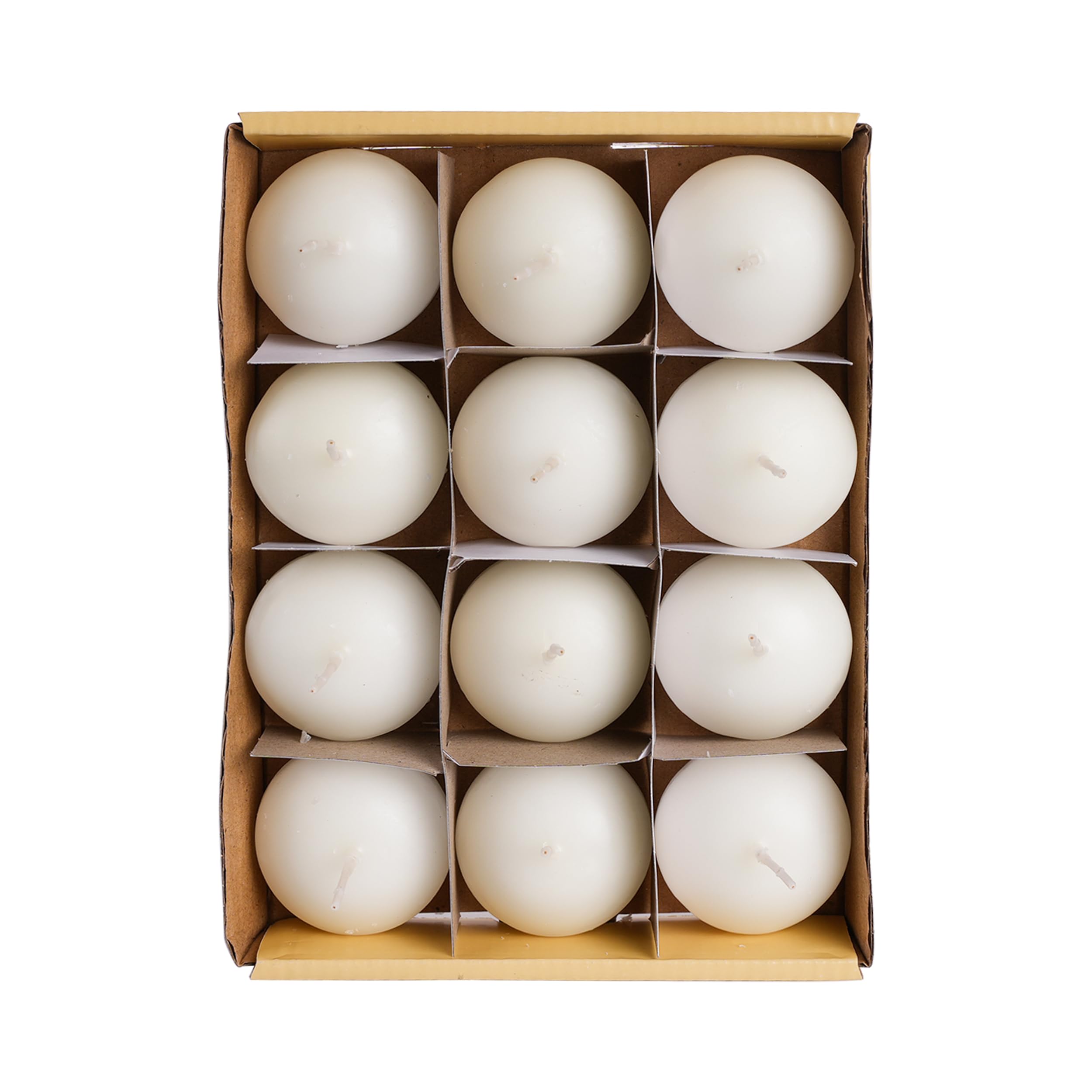 12 Candele Galleggianti Bianche Non Profumate - Durata 4 Ore, Ideali Per Centrotavola E Eventi - Foto 5