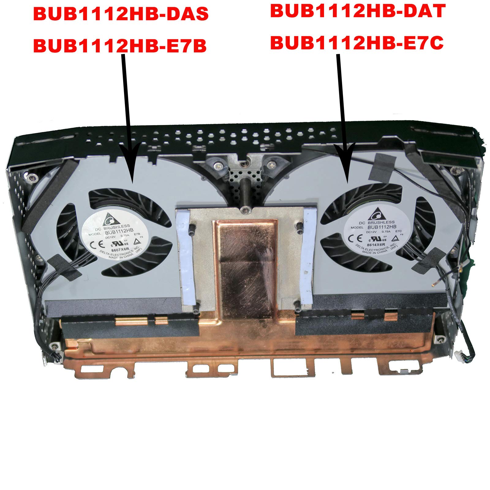 Ventola di raffreddamento CPU e GPU per Intel NUC NUC8i7HNK NUC8i7HVK BUB1112HB-DAS 1323-013J000 BUB1112HB-DAT 1323-013K000