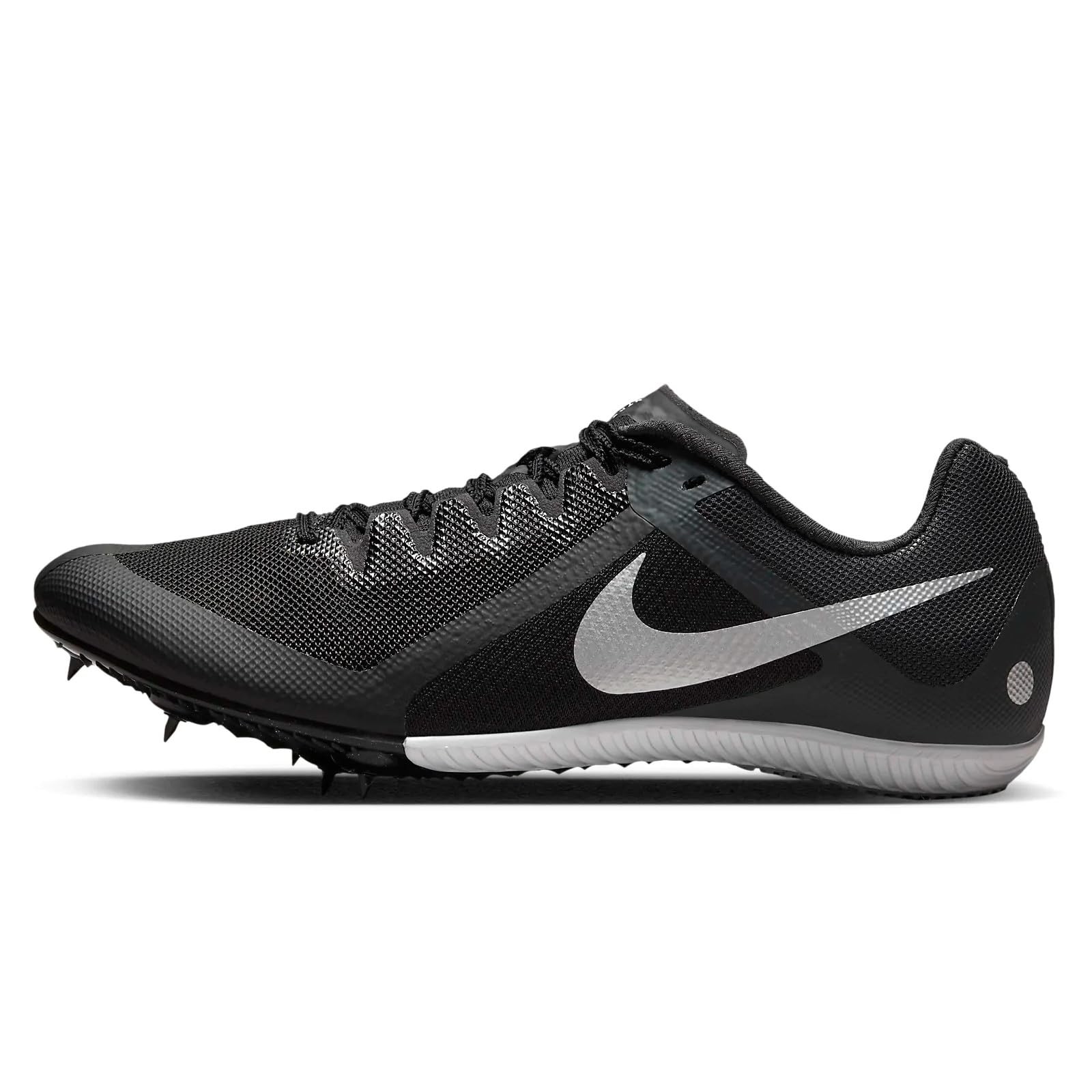 NikeZoom Rival DC8749-001 Black-Silver Men's Track & Field Multi-Event Spikes 12 US
