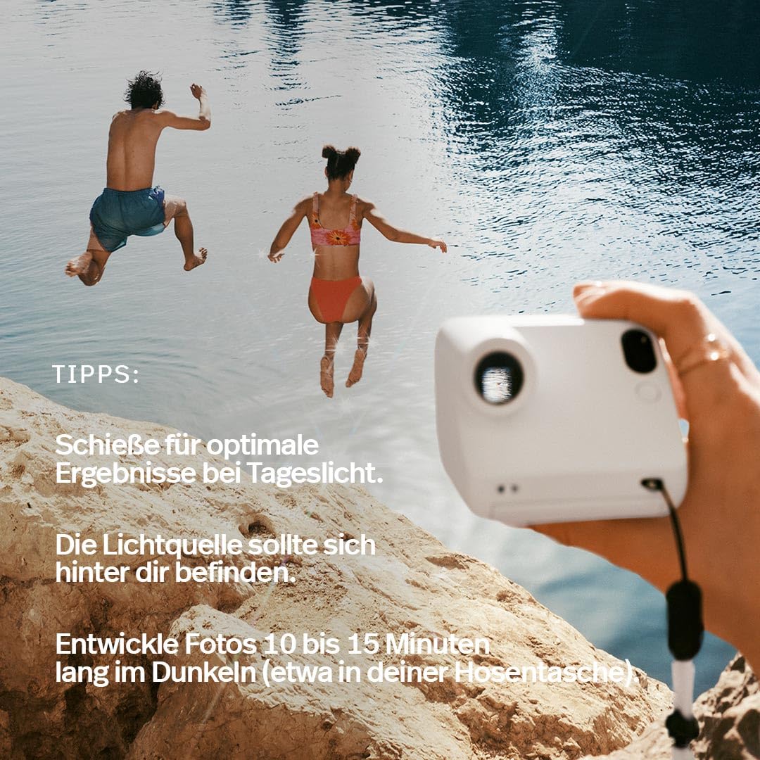 Polaroid Go Gen 3 Sofortbildkamera Schwarz + Go Farbfilm 16 Fotos Bundle