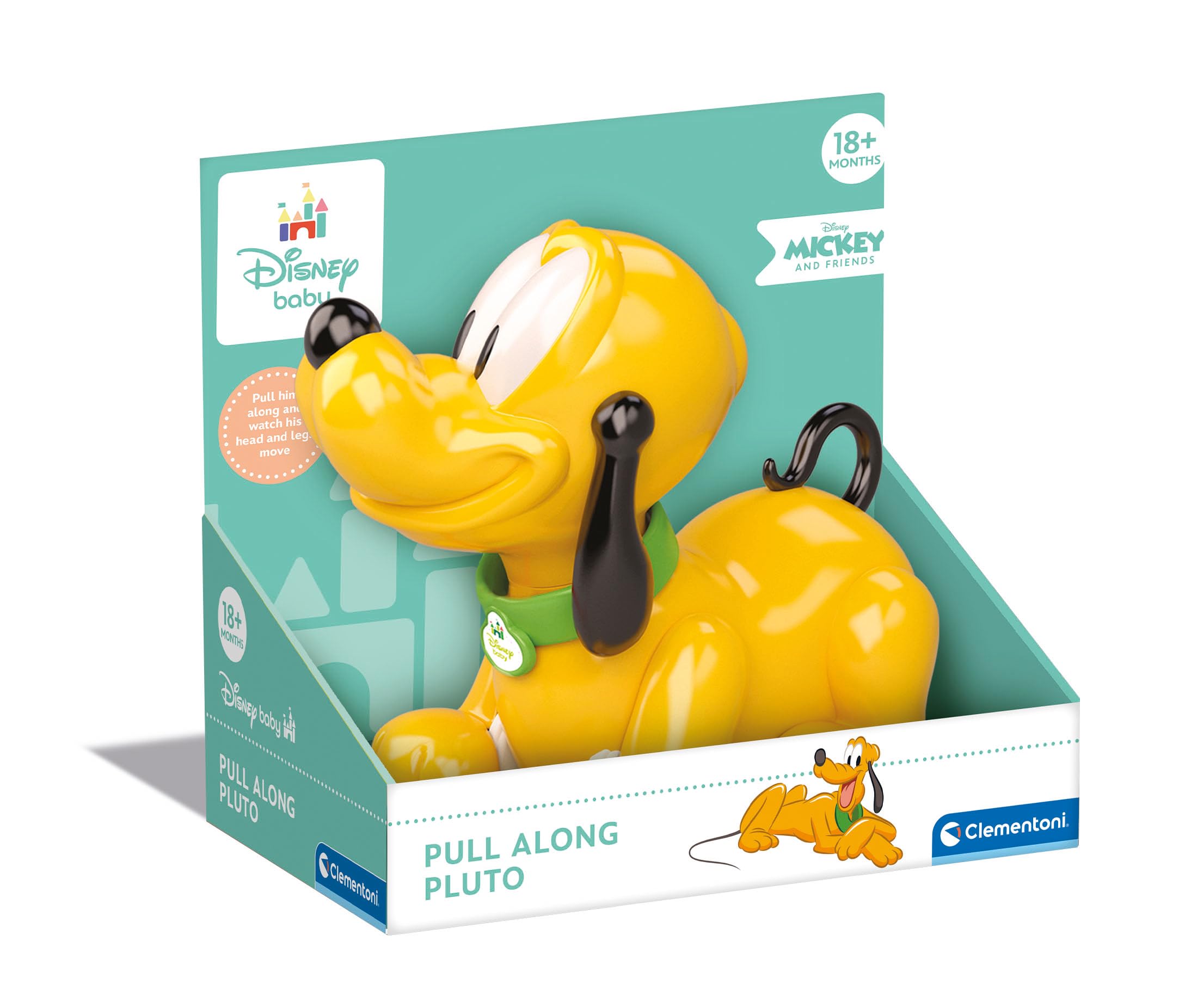 Clementoni Baby Disney Pluto Trainabile, 14981, Multicolore, da 18 Mesi