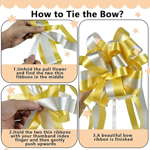 Miniatura 3 de OILCUP 2 bolsas de regalo grandes de plástico de gran tamaño de 48 x 36 pulgadas con 2 flores de jalar para envolver regalos de cumpleaños grandes,