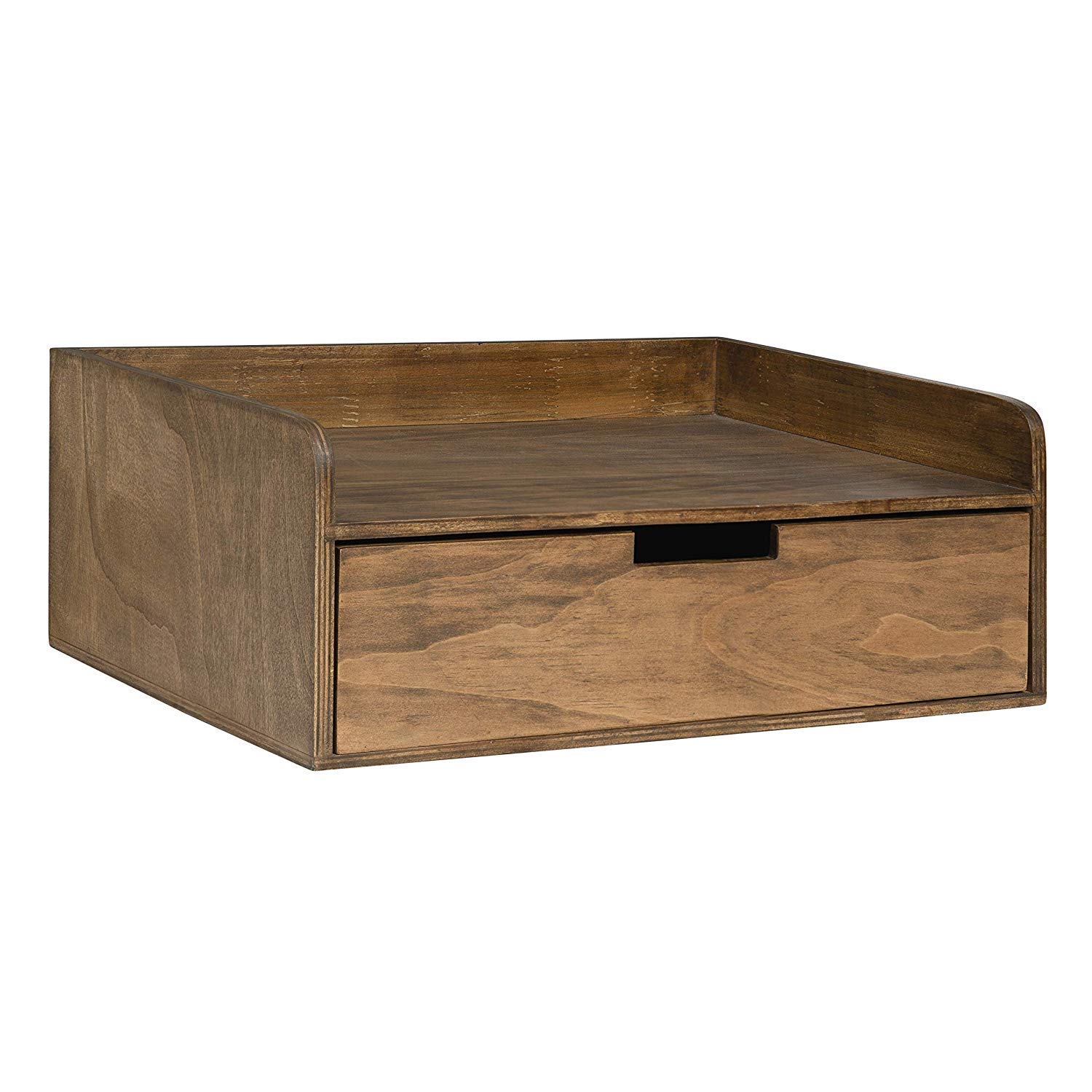 vm decor Solid sheesham Wood Bedside Table Floating Shelf Side Table with Drawer, Rustic Brown, Solid sheesham Wood lamp Mobile Stand premiam Quality of Wood-image-30
