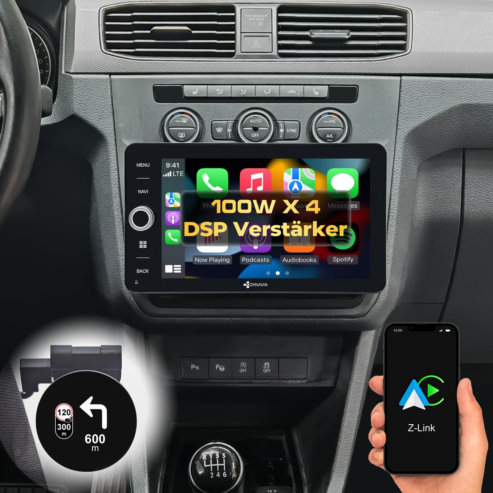 Head Up Display DYNAVIN Android Autoradio Navigatore Per VW T5 Transporter, 10,1 Hud Display Auto