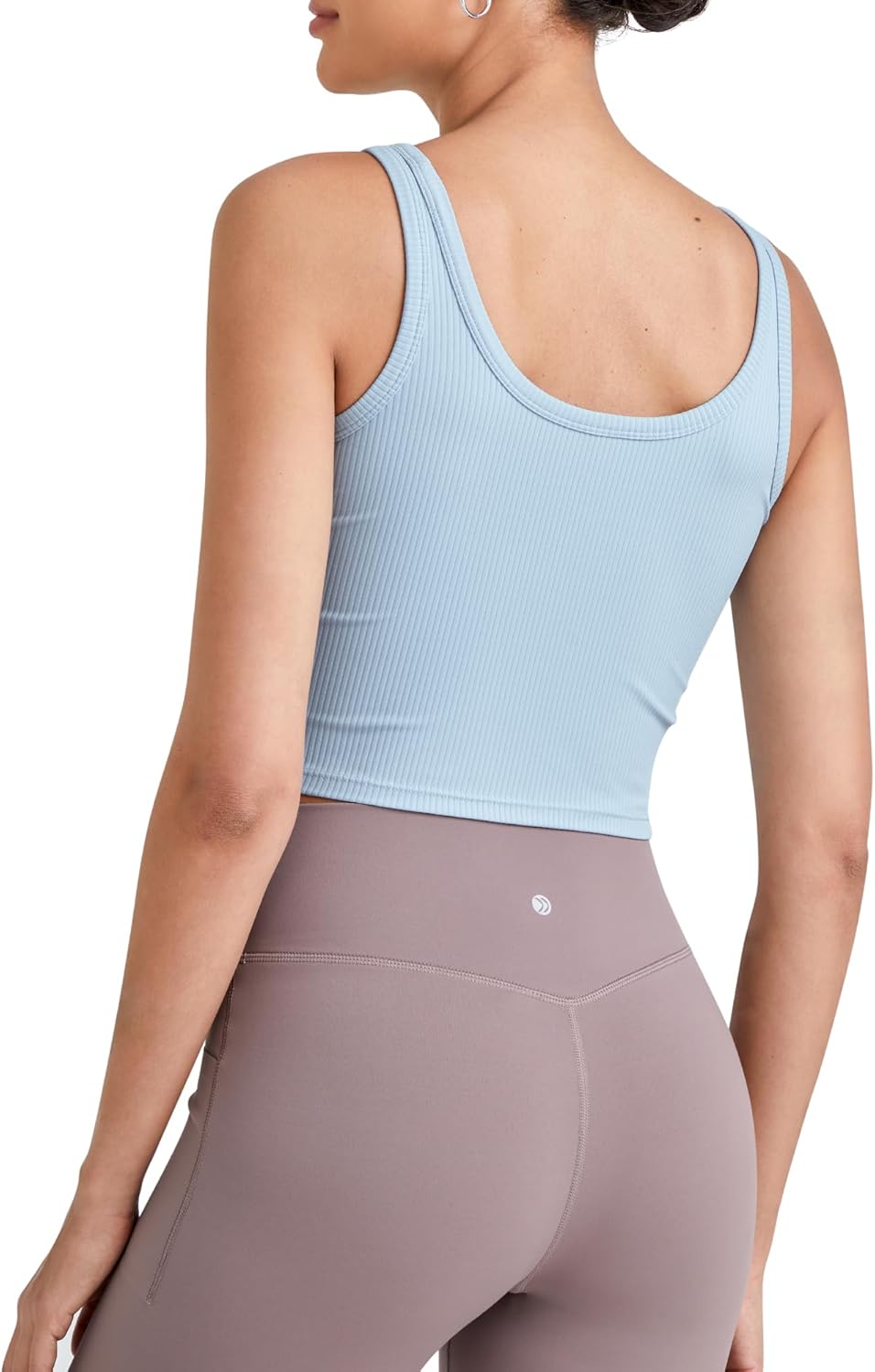 G4Free Workout Tank Tops for Women Slim Fitted U Neck Ribbed Athletic Gym Yoga Cropped Tanks Summer Casual - Image 3